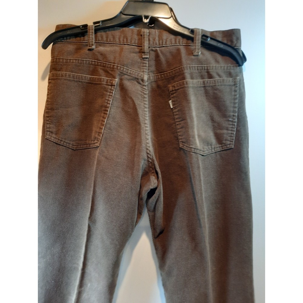 Vintage Levis Corduroy Pants, Men's White Levi Tag - Picture 5 of 12